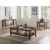 Izar Glass/Wood Storage Coffee Table Set