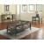 Izar Glass/Wood Storage Coffee Table Set