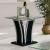 Staten Glass/Metal End Table