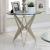 Alvise Glass/Steel Round Coffee Table Set