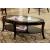 Finley Glass/Wood Oval Coffee Table