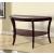 Finley Glass/Wood Semi-Oval Sofa Table