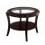 Finley Glass/Wood Oval End Table