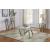 Wohlen Glass/Steel Coffee Table Set