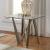 Wohlen Glass/Steel End Table