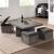 Radnor Fabric/Paper Square Coffee Table Set w/4 Storage Ottomans