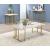 Calista Faux Marble/Steel Coffee Table Set