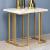 Calista Faux Marble/Steel Coffee Table Set