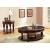 Centinel Glass/Wood/Wood Veneer Oval End Table