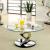 Nova Glass/Steel Round Coffee Table Set
