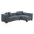 Jaylene Linen Fabric L-Shaped Sectional Sofa