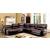 Estrella Leatherette L-Shape Reclining Sectional Sofa