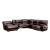 Estrella Leatherette L-Shape Reclining Sectional Sofa