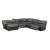 Estrella Leatherette L-Shape Reclining Sectional Sofa