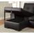 Denton Leatherette L-Shape Reversible Sleeper Storage Sectional Sofa