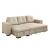 Denton Fabric L-Shape Reversible Sleeper Storage Sectional Sofa