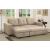 Denton Fabric L-Shape Reversible Sleeper Storage Sectional Sofa