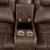 Kennedy Leatherette Reclining Loveseat w/ Storage Console