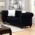 Giacomo Fabric Tufted Loveseat