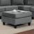 Sandrine Fabric Ottoman