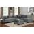 Sandrine Fabric L-Shaped Large Sectional Sofa