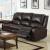 Oxford Leatherette Reclining Sofa