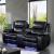 Sirius Leatherette Power Reclining Loveseat w/LED Light