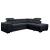 Athene Fabric L-Shape Storage Sleeper Sectional Sofa