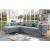Amie Flannelette Fabric L-Shape Storage Sectional