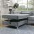 Amie Flannelette Fabric L-Shape Storage Sectional