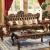Jericho Top Grain Leather Match/Wood Sofa