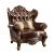Jericho Top Grain Leather Match/Wood Chair