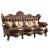 Jericho Top Grain Leather Match/Wood Sofa