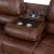 Joanne Leatherette L-Shape Reclining Sectional Sofa