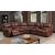 Joanne Leatherette L-Shape Reclining Sectional Sofa