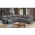 Joanne Leatherette L-Shape Reclining Sectional Sofa