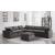 Joel Fabric L-Shape 6 Seat Sectional Sofa