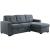 Jacob Fabric L-Shape Reversible Sleeper Sectional Sofa