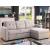 Jacob Fabric L-Shape Reversible Sleeper Sectional Sofa