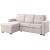 Jacob Fabric L-Shape Reversible Sleeper Sectional Sofa