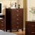 Enrico Leatherette/Wood Panel Bedroom Set
