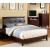 Enrico Leatherette/Wood Panel Bed, Queen Size