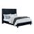 Ryleigh Fabric/Wood Platform Tufted Bed, Queen Size