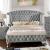 Alzir Fabric/Wood Tufted Panel Bed