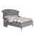Alzir Fabric/Wood Tufted Panel Bed, Queen Size