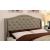 Carly Fabric/Wood Tufted Platform Bed, Queen Size