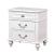 Belva Wood Nightstand w/3 Drawers & USB Charger