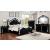 Azha Fabric/Wood Poster Bedroom Set w/Mirror Inserts