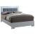 Clementine Leatherette/Wood Tufted Platform Bed, Queen Size