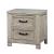 Tywyn Wood Nightstand w/2 Drawers & USB Charger